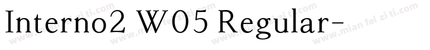 Interno2 W05 Regular字体转换